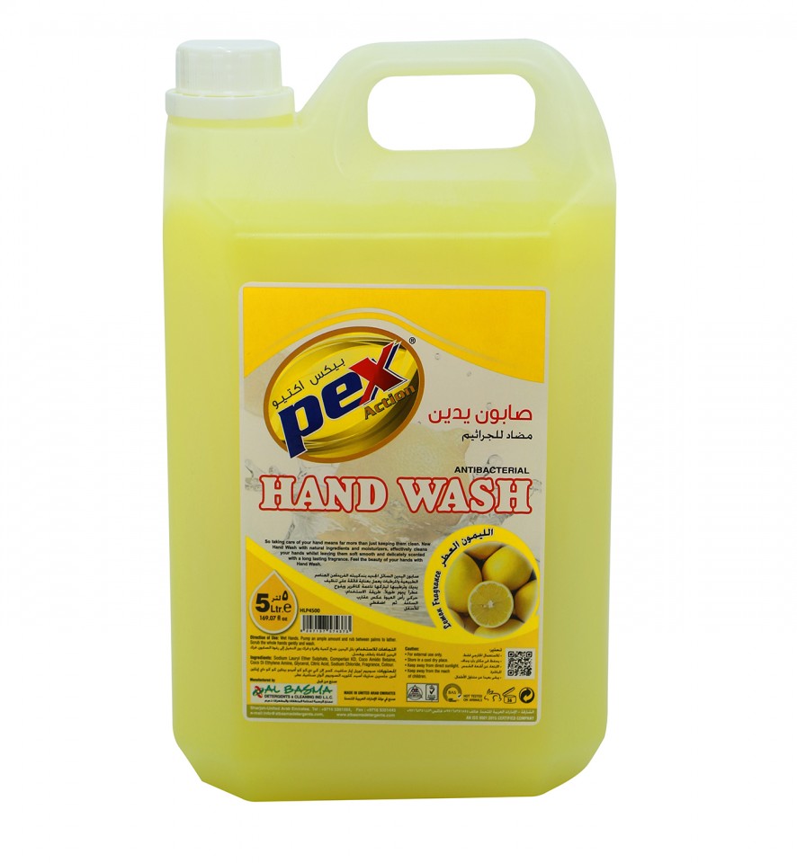Pex active Hand wash Liquid Lemon 5 ltr