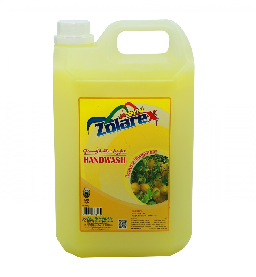 Zolarex Hand wash Liquid Lemon 5 ltr