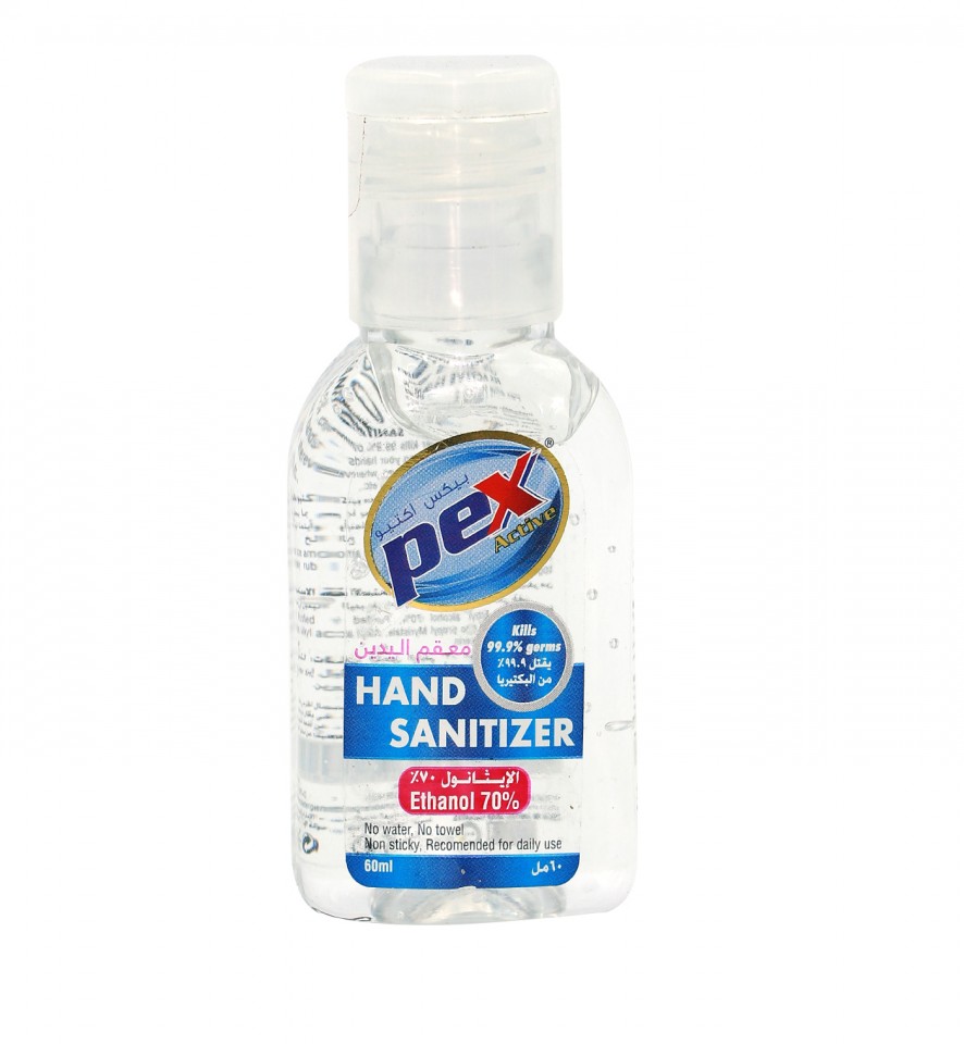 Pex active Hand Sanitizer Liquid Peach 60 ml