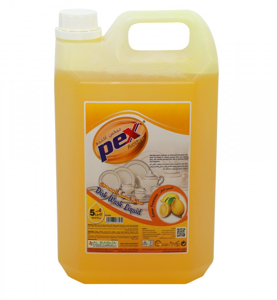 Pex active Dish wash Liquid Lemon 5 ltr