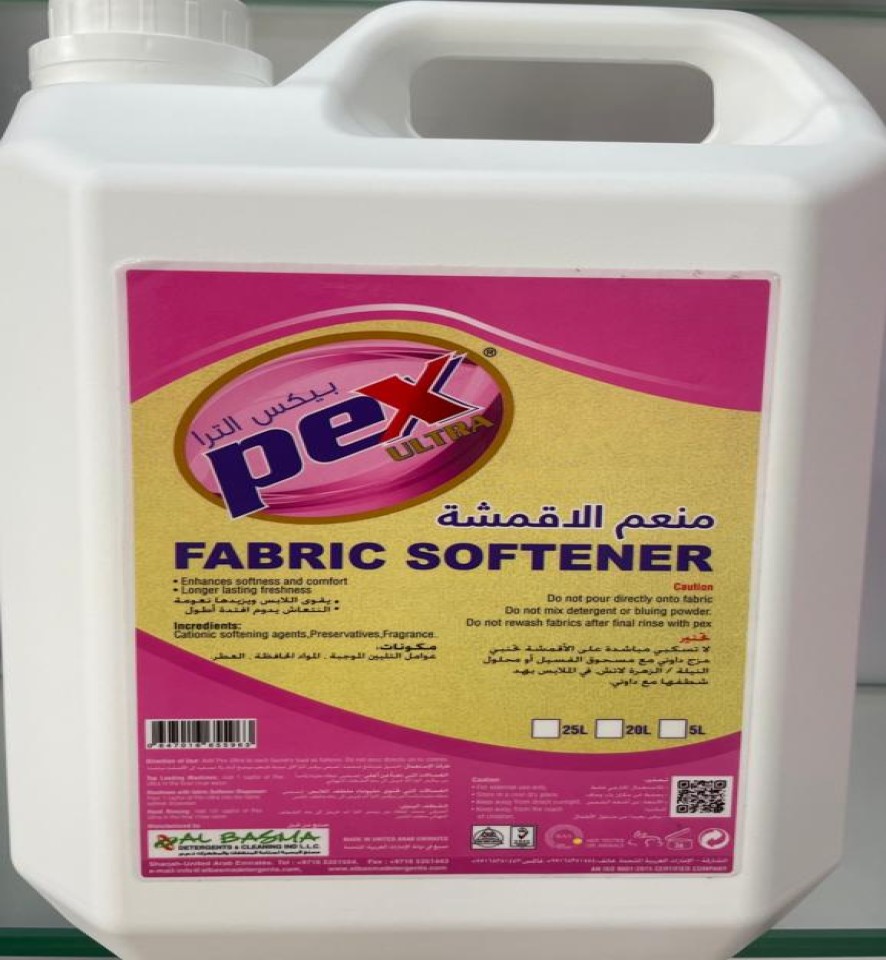 Pex active Fabric softener Pink 5 Ltr 