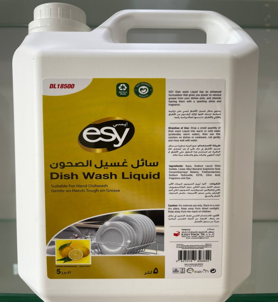 Esy Dish wash Liquid Lemon 5 ltr