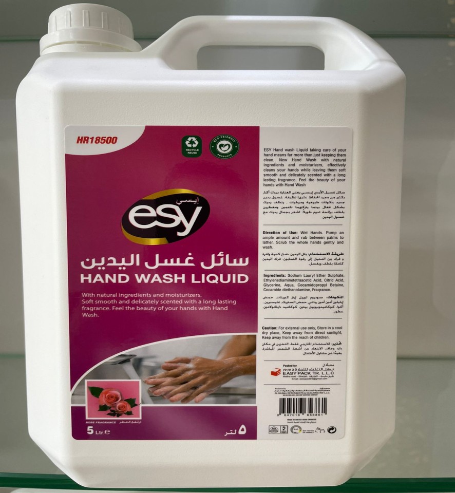 Esy Hand wash Liquid Rose 5 ltr