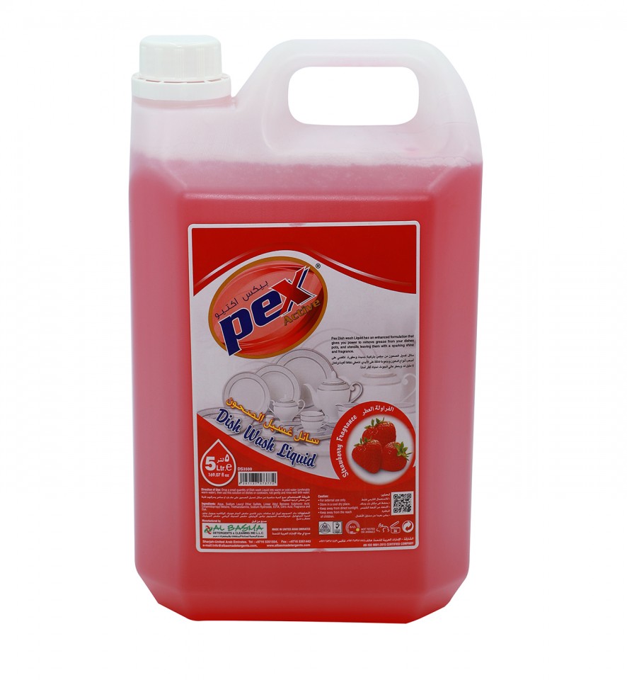 Pex active Dish wash Liquid Strawberry 5 ltr