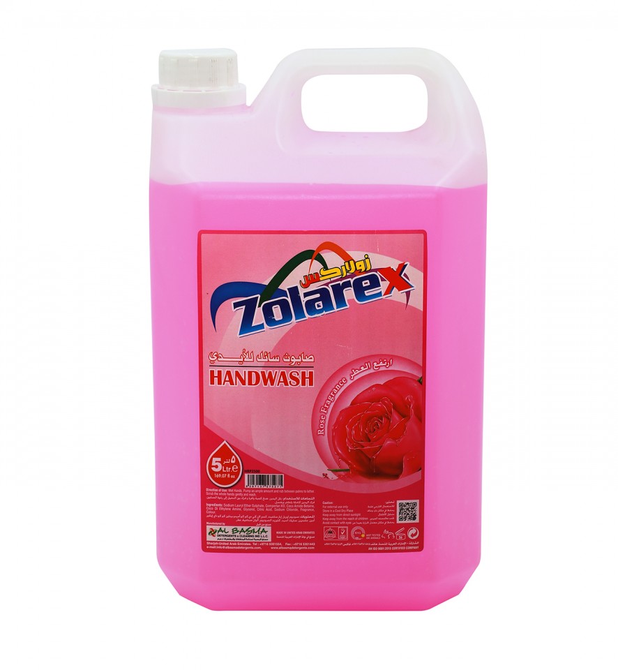 Zolarex Hand wash Liquid Rose 5 ltr