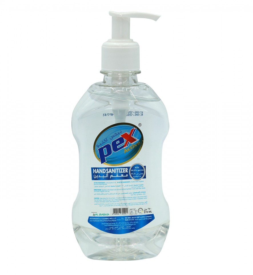 Pex active Hand Sanitizer Liquid Peach 270 ml