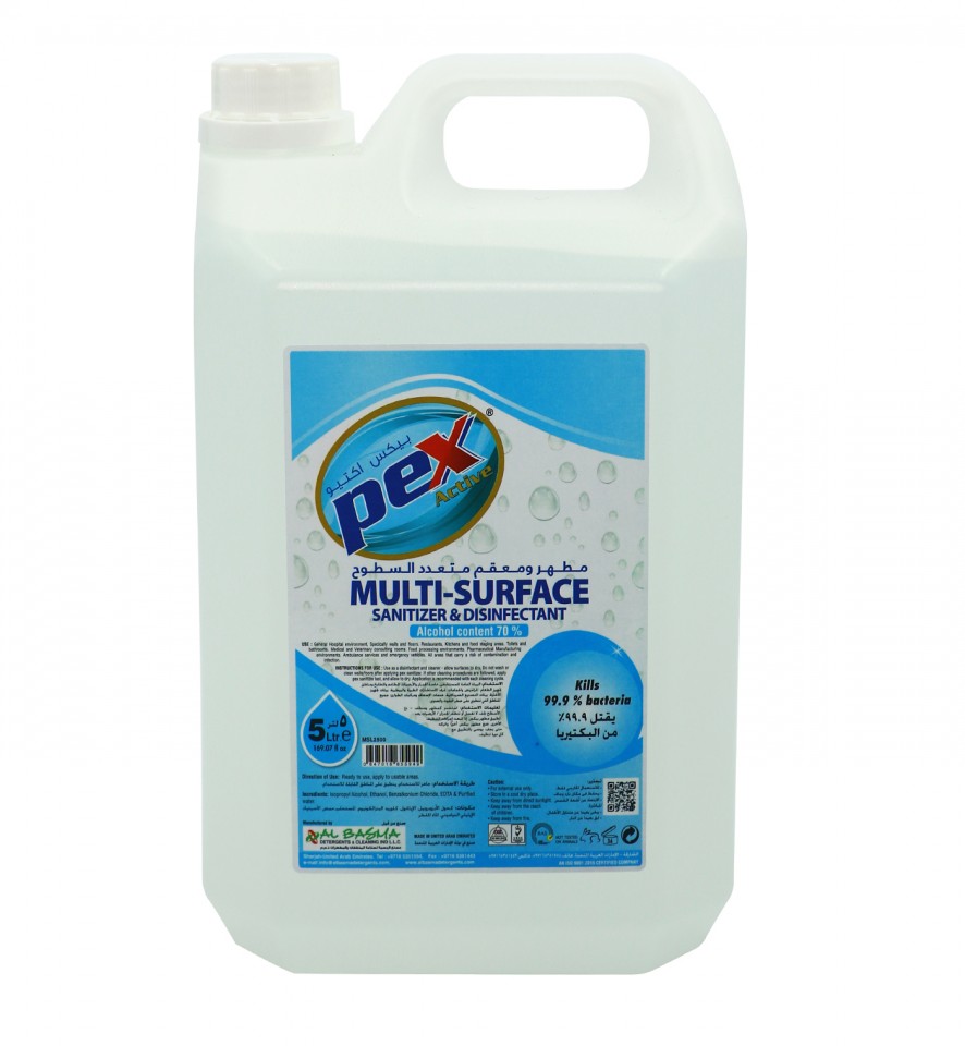 Pex active Multisurface Sanitizer Liquid 5 ltr