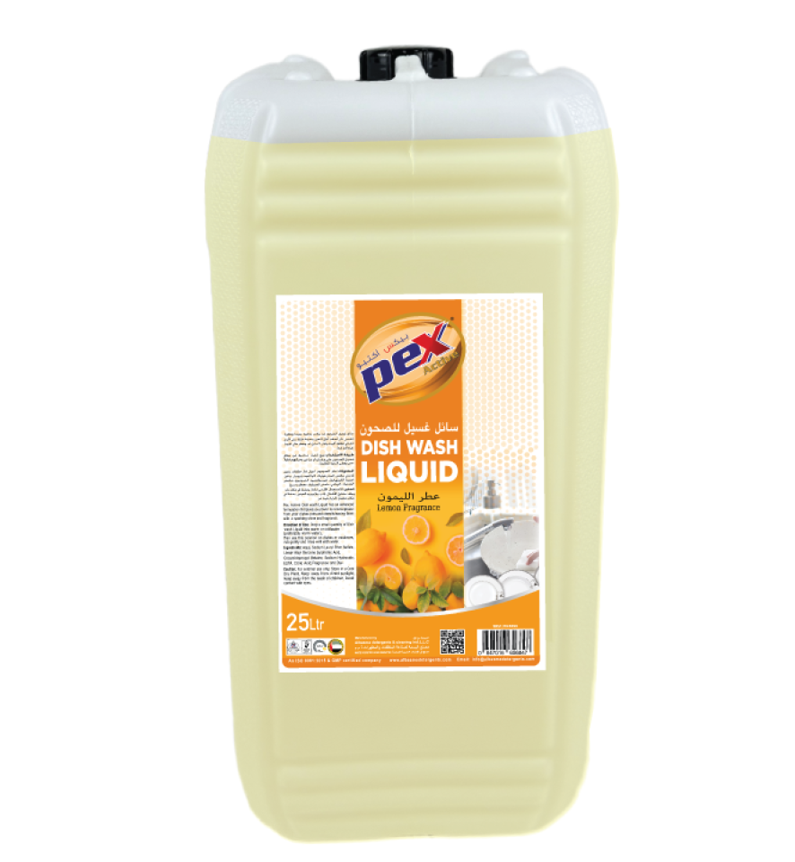 Pex Active® Dish Wash Liquid – Lemon 25 Liter
