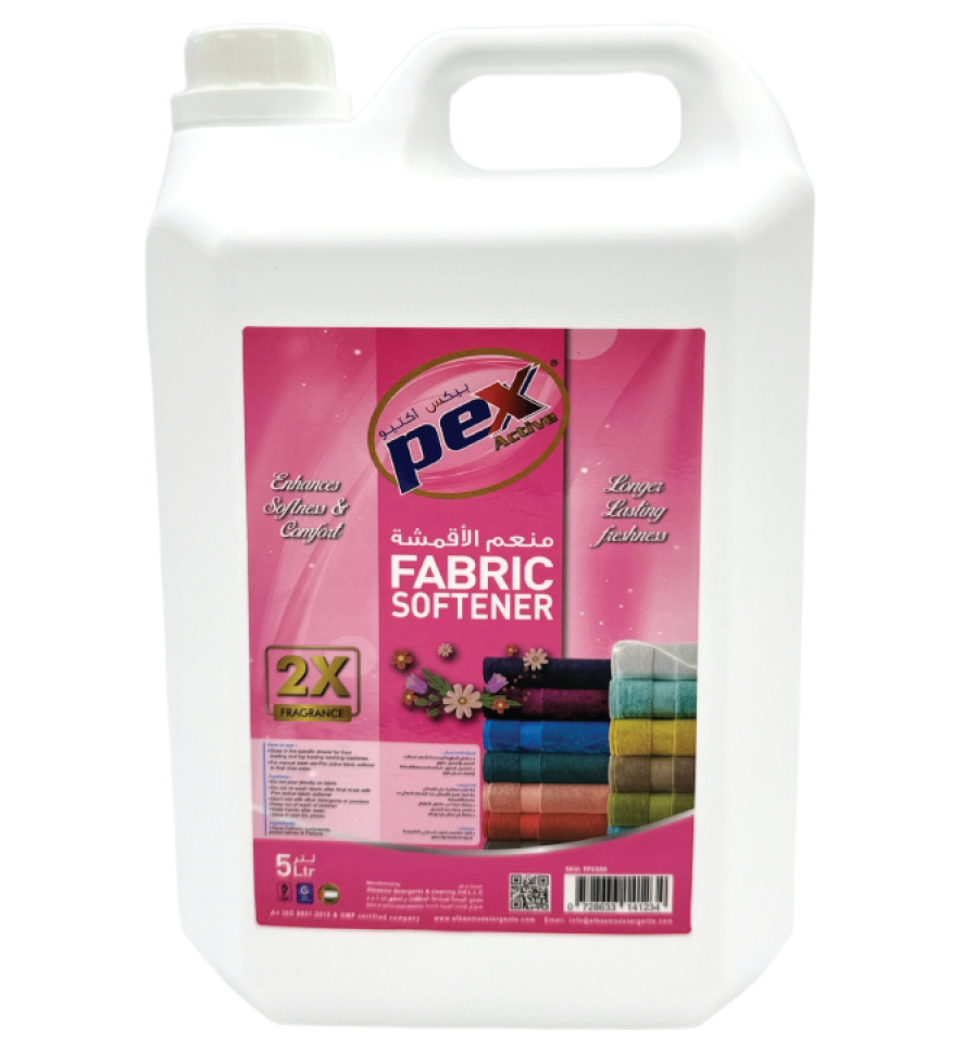 Pex Active Fabric Softener Pink 5 Litre laundry conditioner UAE