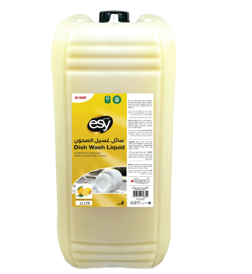 ESY Dishwash Liquid Lemon – 25 Liter