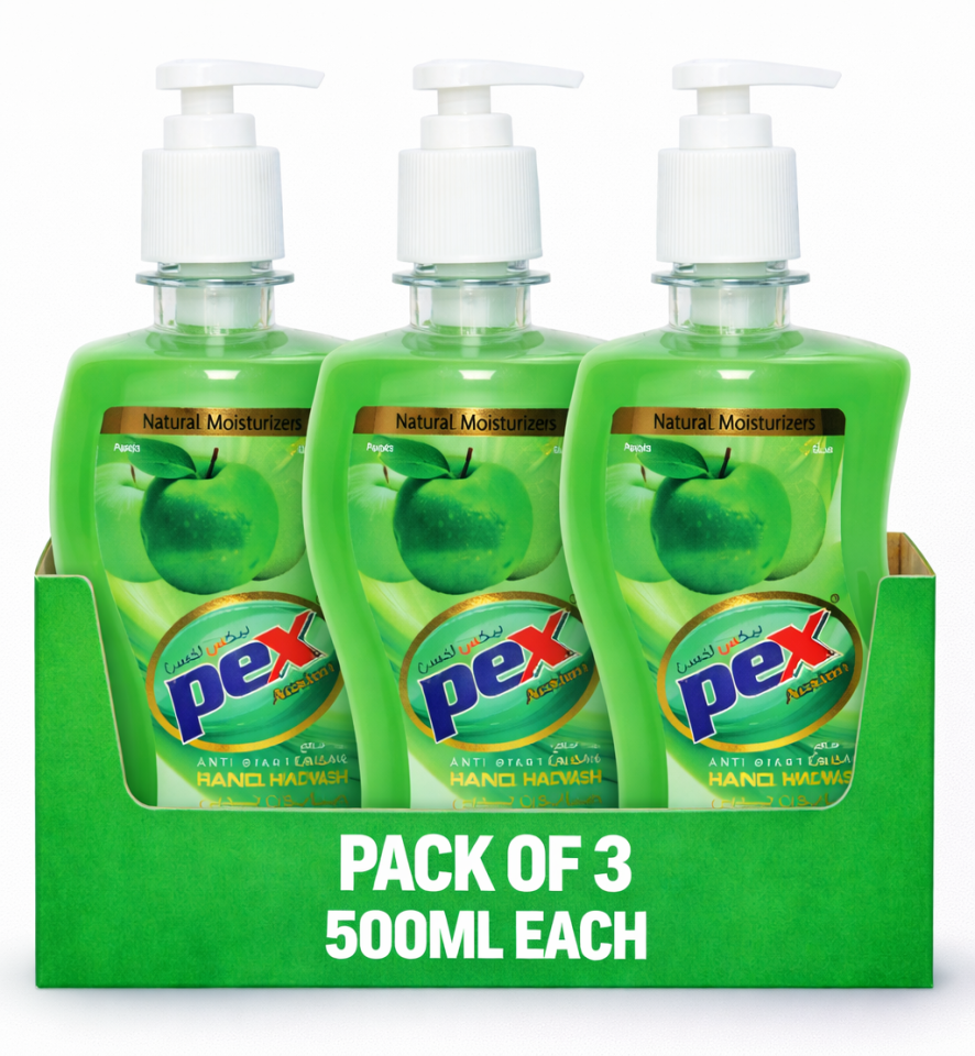 PEX Active Hand Wash Apple 500 ml 3 Pcs Offer Pack | Value Hand Wash UAE