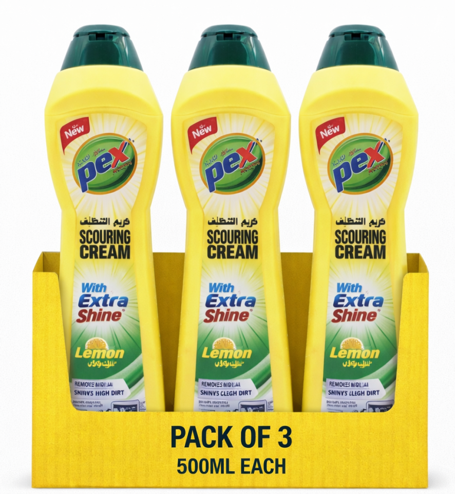 PEX ACTIVE Scorim Cream Lemon – 500 ml (3 Pcs Offer Pack)
