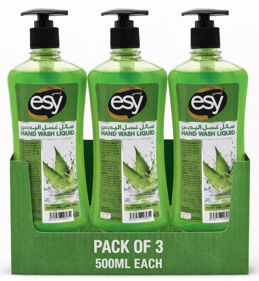 ESY Hand Wash Liquid Aloe Vera – 500 ml (3 Pcs Offer Pack)