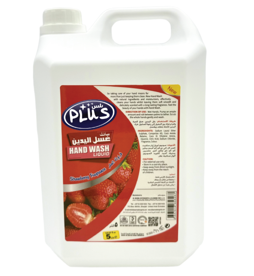 Plus Hand wash Liquid Strawberry 5 ltr