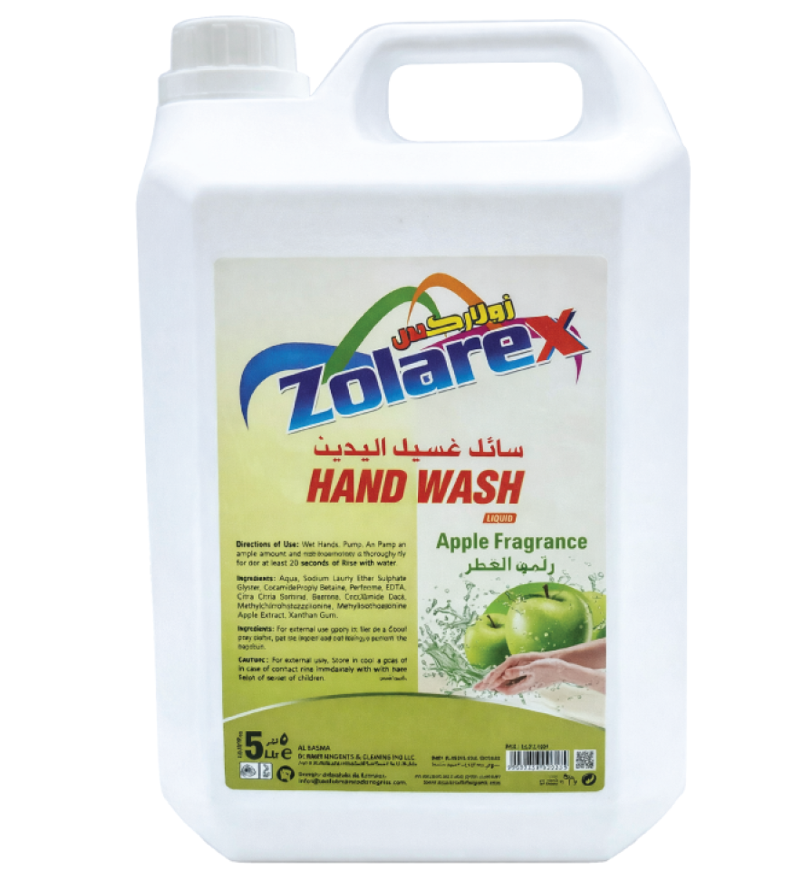 Zolarex Hand wash Liquid Apple 5 ltr