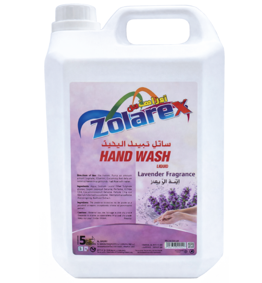 Zolarex Hand wash Liquid Lavender 5 ltr